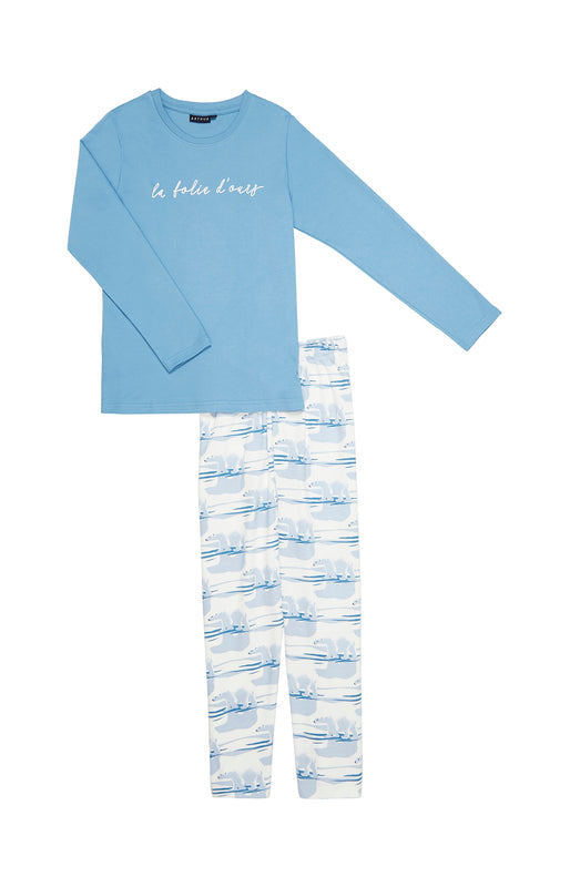 arthur-bob-ours-pyjama-enfant-coton-ivoire-8a image 3