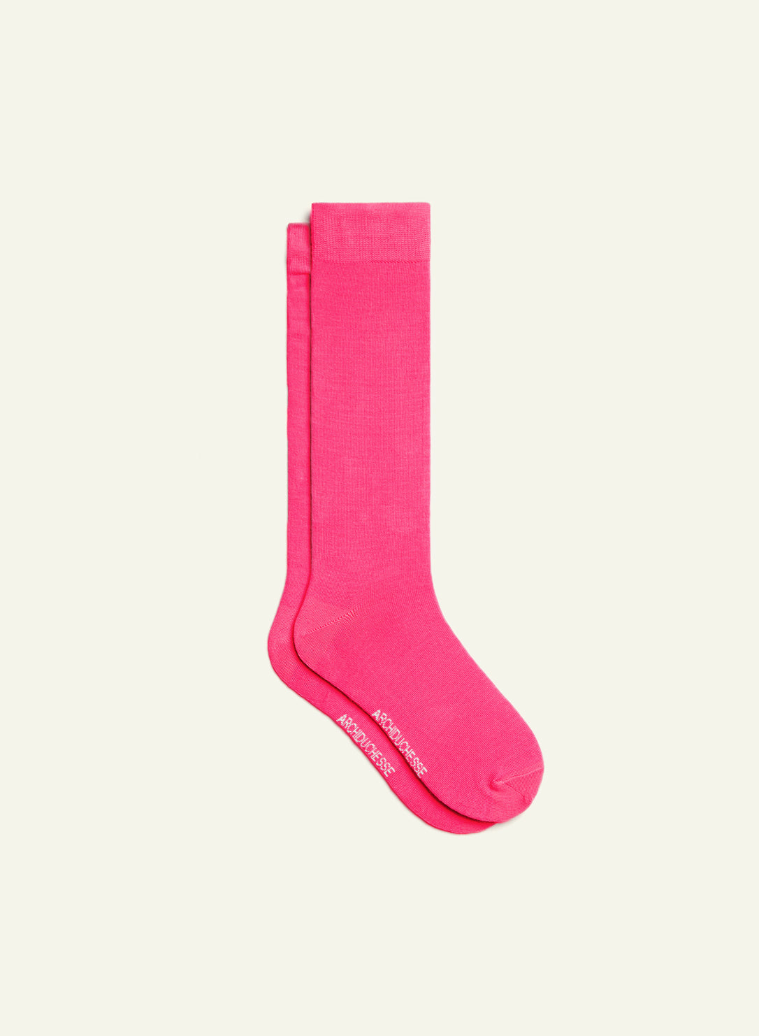 archiduchesse-de-ville-rose-framboise-chaussettes-coton-mi-hautes image 2