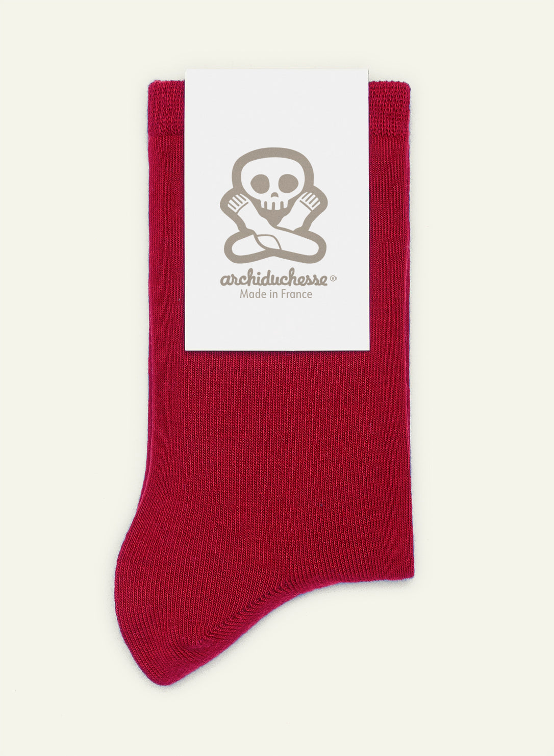 archiduchesse-courte-scarlett-o-lala-chaussettes-rouges-coton image 3