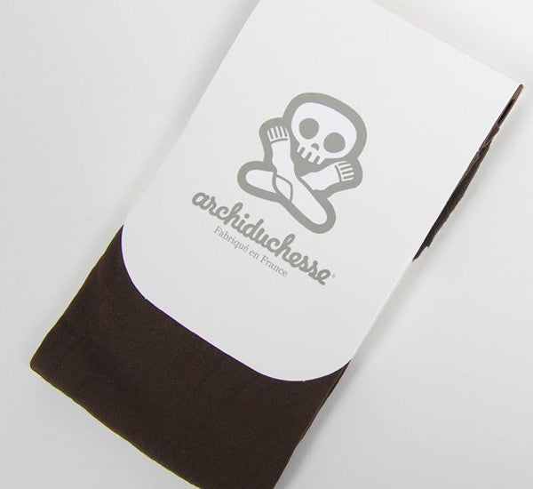 archiduchesse-fantaisie-collant-marron-chocolat-40-deniers-microfibre image 2