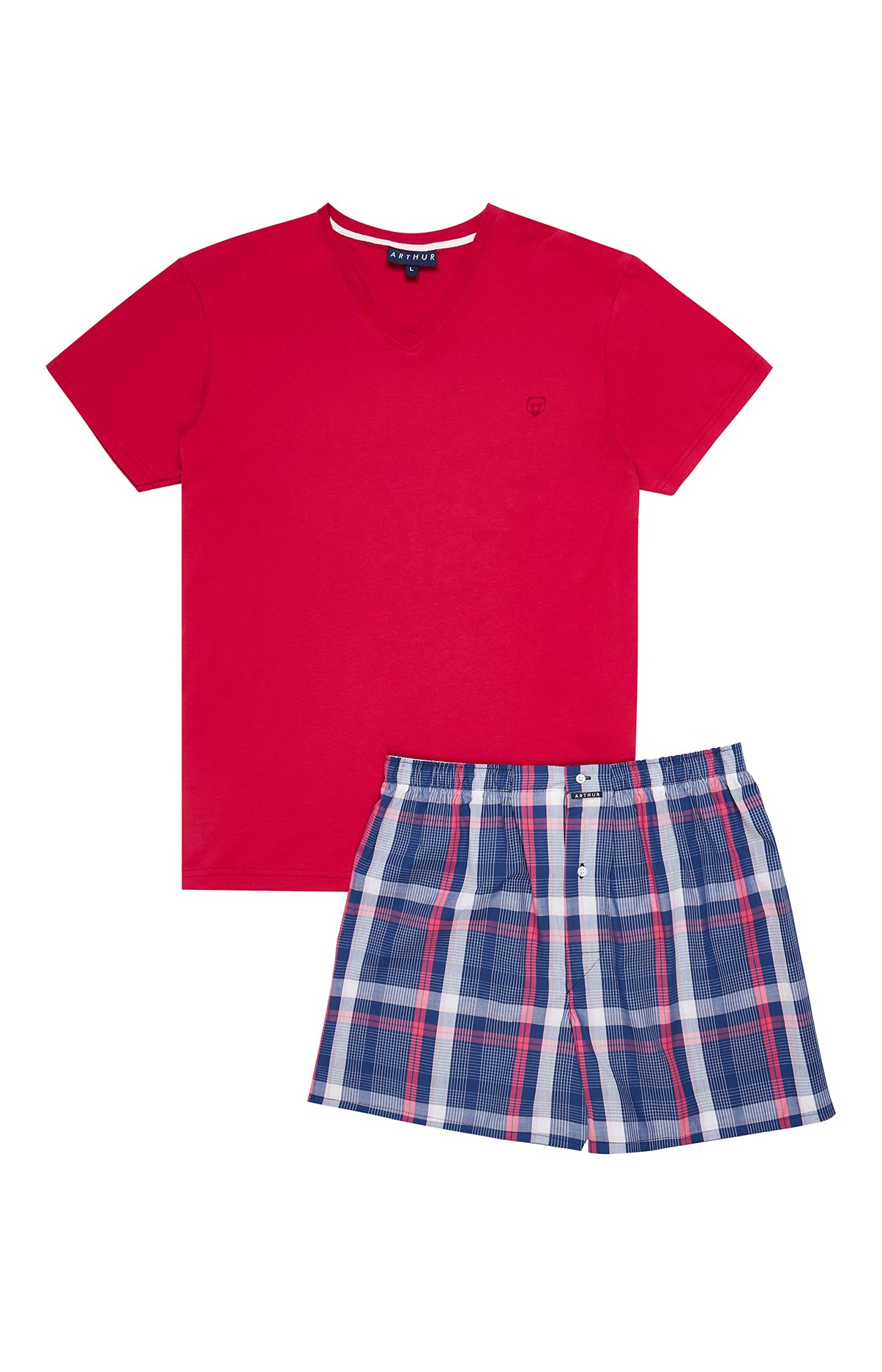 arthur-bob-op-ra-pyjam-ricain-homme-marine-coton image 3