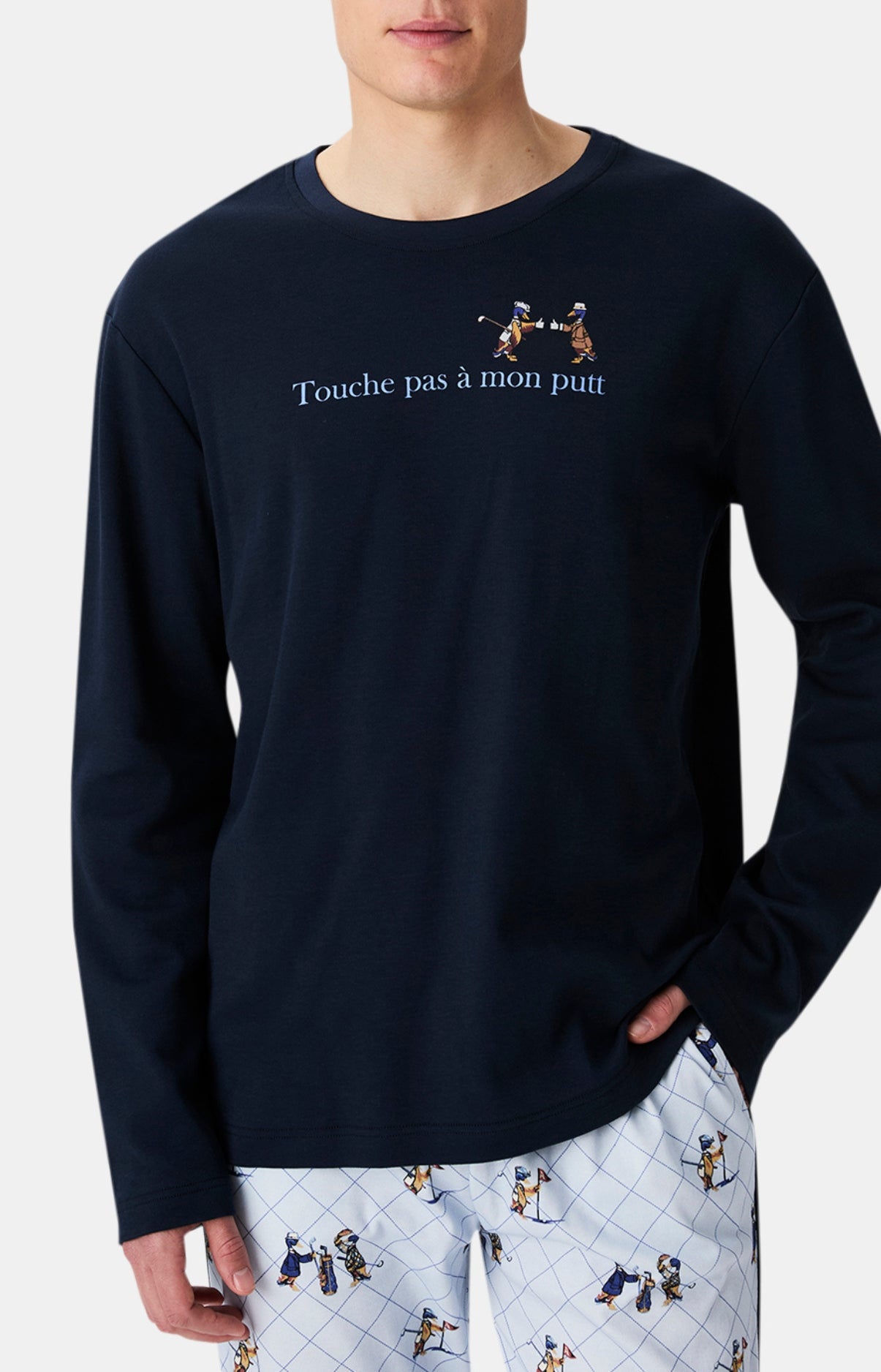 arthur-bob-pyjama-touche-pas-mon-putt-homme-bleu image 2