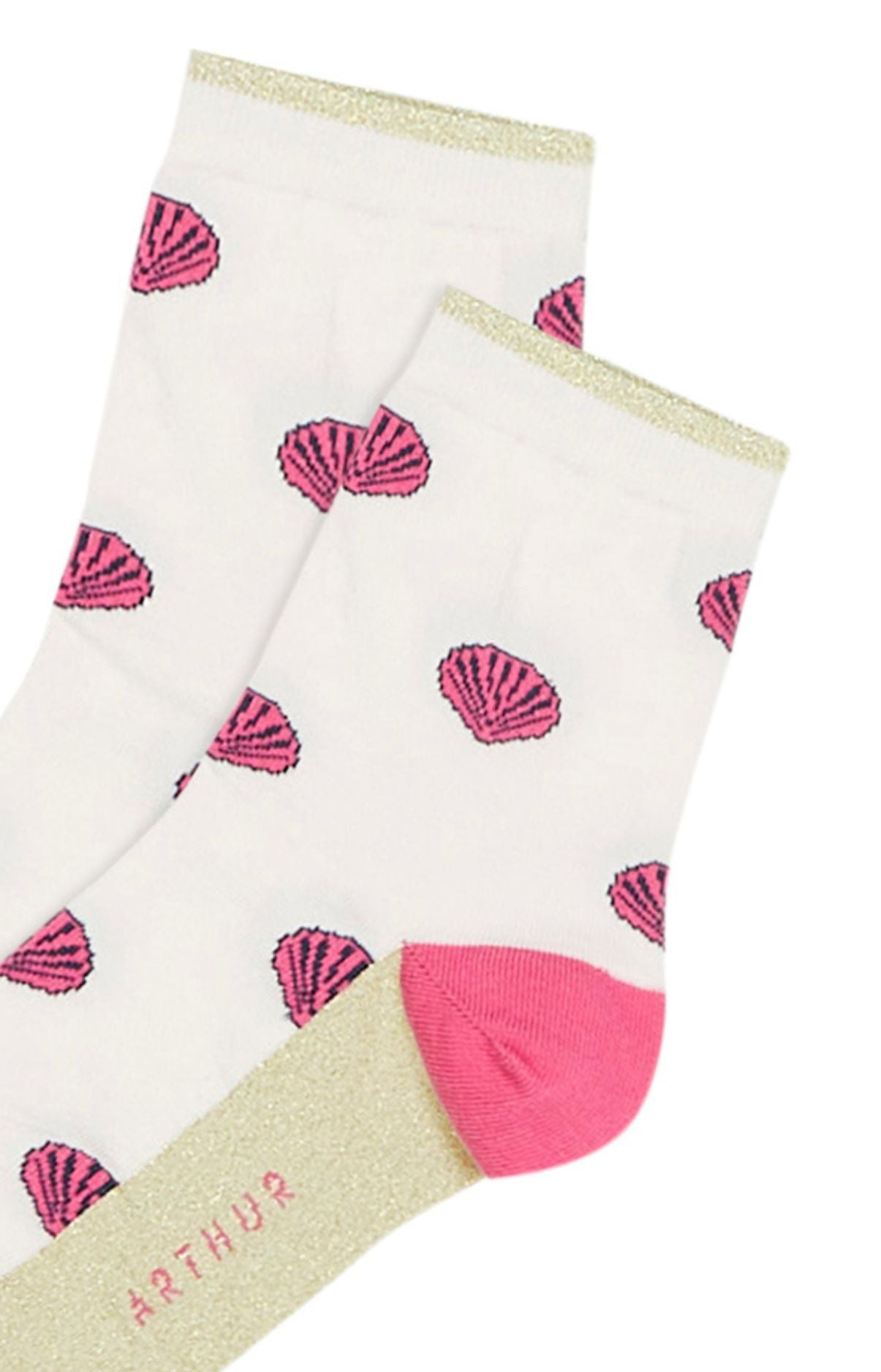 arthur-bob-coquillage-chaussettes-femme-poudre-lurex image 2